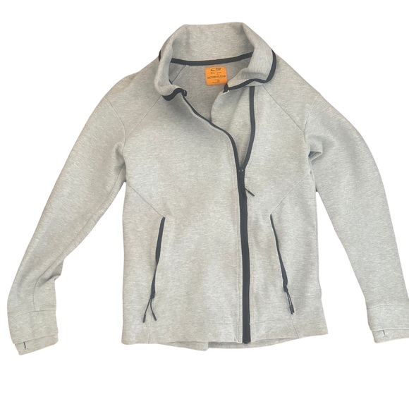 C9 BY CHAMPION VICTORY TECH FLEECE Grey/Black Zip up fleece jacket sweatshirt - Picture 3 of 6